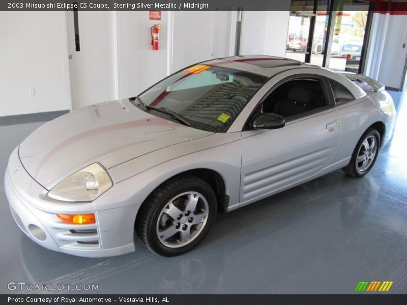 Sterling Silver Metallic / Midnight 2003 Mitsubishi Eclipse GS Coupe