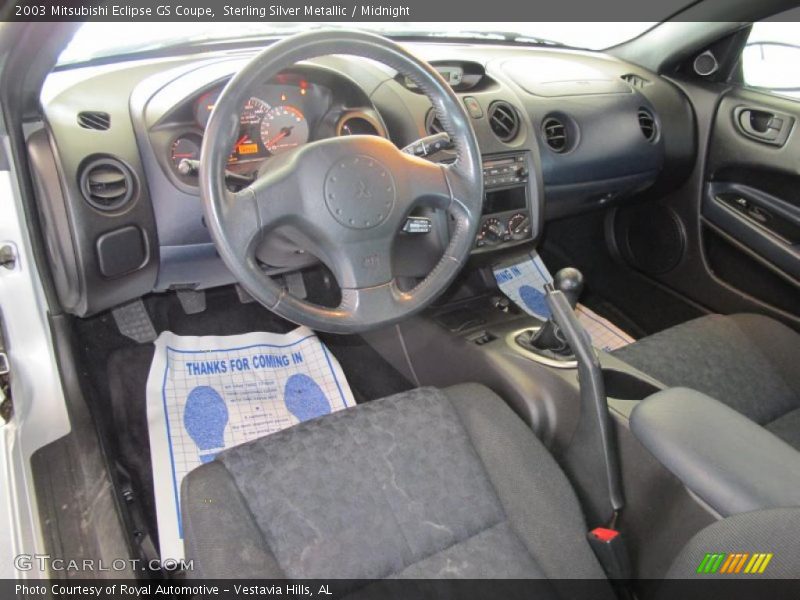 Sterling Silver Metallic / Midnight 2003 Mitsubishi Eclipse GS Coupe