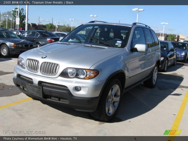 Titanium Silver Metallic / Black 2005 BMW X5 4.4i