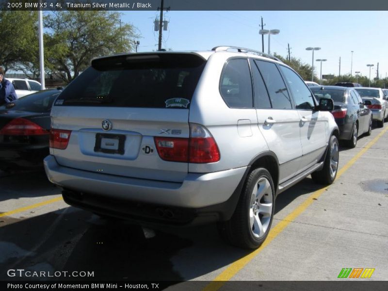Titanium Silver Metallic / Black 2005 BMW X5 4.4i