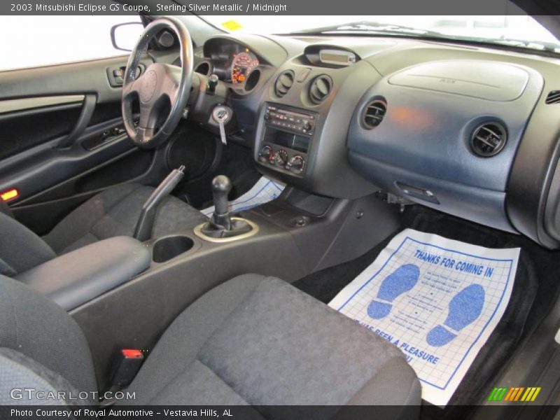 Sterling Silver Metallic / Midnight 2003 Mitsubishi Eclipse GS Coupe