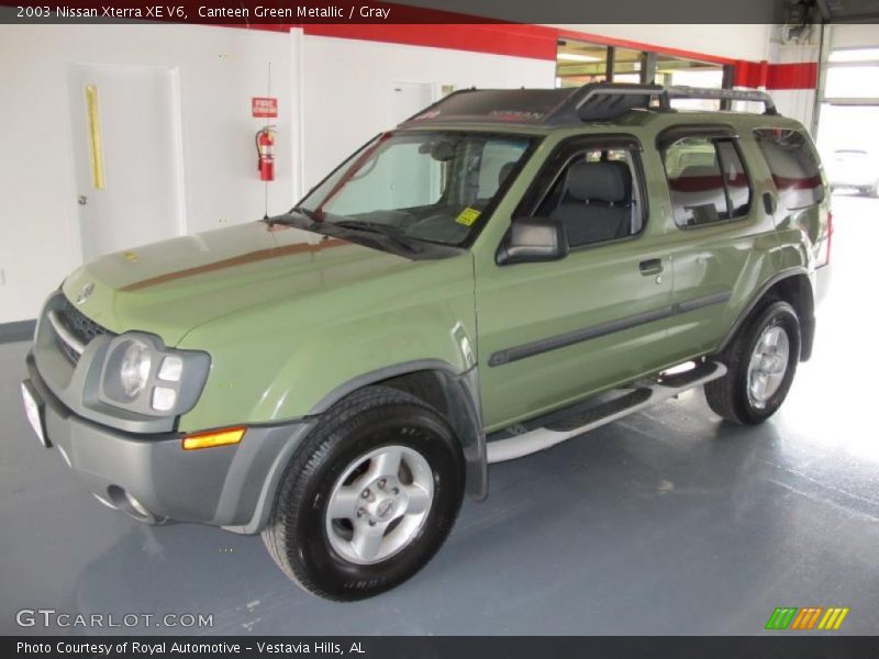 Canteen Green Metallic / Gray 2003 Nissan Xterra XE V6