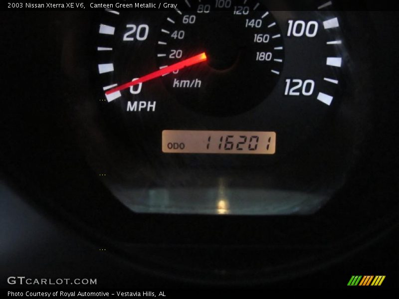 Canteen Green Metallic / Gray 2003 Nissan Xterra XE V6