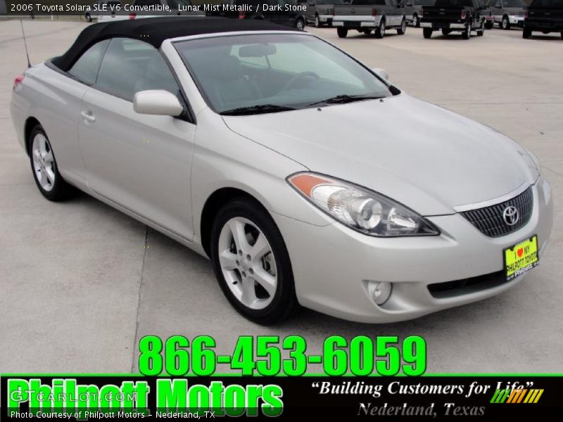Lunar Mist Metallic / Dark Stone 2006 Toyota Solara SLE V6 Convertible