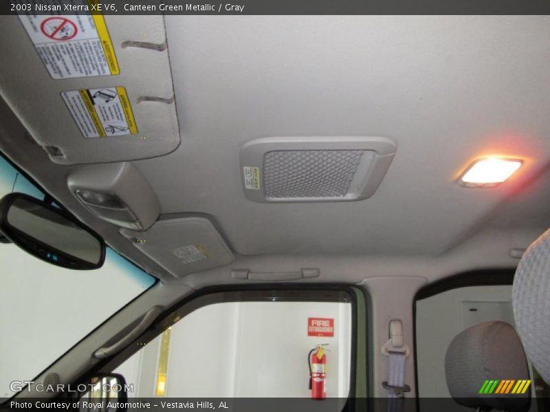 Canteen Green Metallic / Gray 2003 Nissan Xterra XE V6