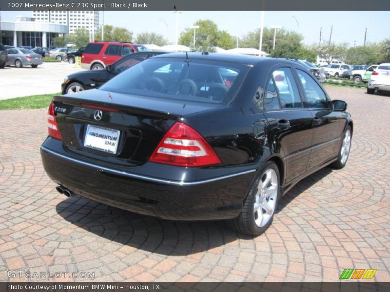 Black / Black 2007 Mercedes-Benz C 230 Sport