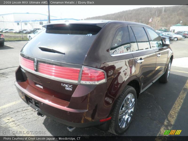 Cinnamon Metallic / Ebony Black 2009 Lincoln MKX Ultimate AWD