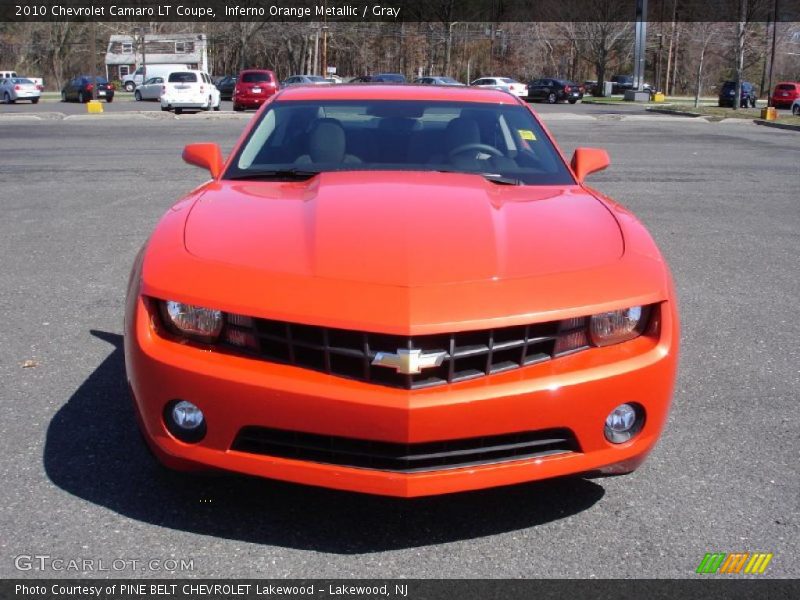 Inferno Orange Metallic / Gray 2010 Chevrolet Camaro LT Coupe