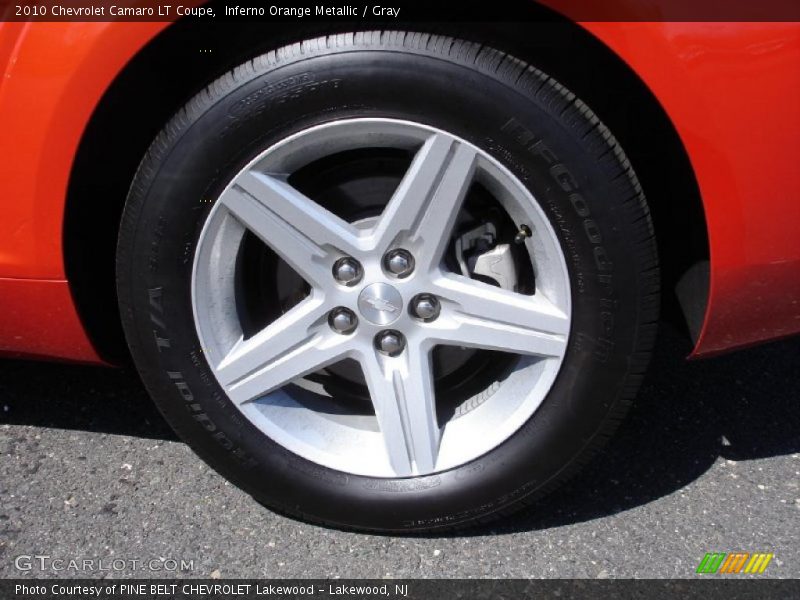 Inferno Orange Metallic / Gray 2010 Chevrolet Camaro LT Coupe