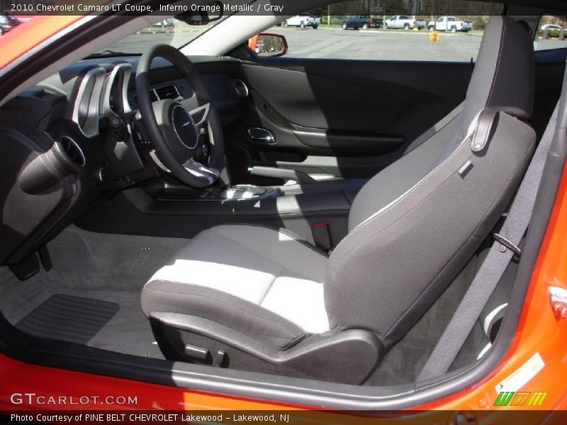 Inferno Orange Metallic / Gray 2010 Chevrolet Camaro LT Coupe