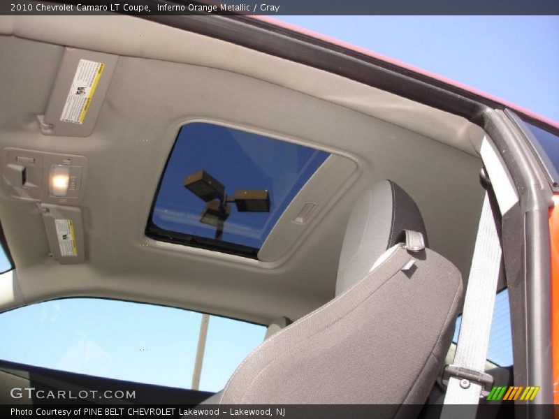 Inferno Orange Metallic / Gray 2010 Chevrolet Camaro LT Coupe