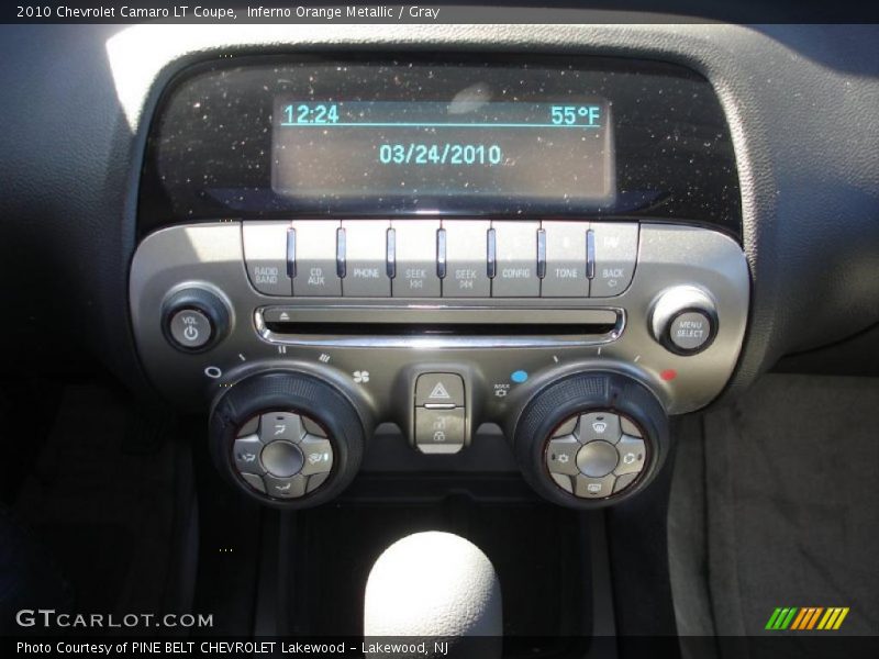 Inferno Orange Metallic / Gray 2010 Chevrolet Camaro LT Coupe