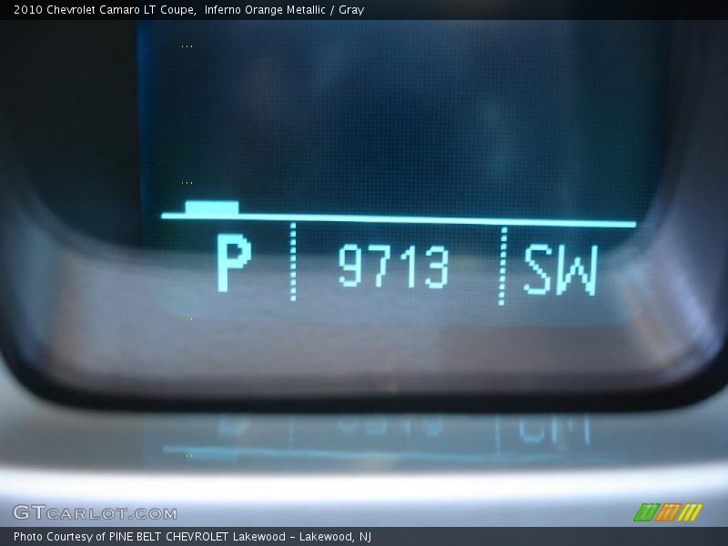 Inferno Orange Metallic / Gray 2010 Chevrolet Camaro LT Coupe
