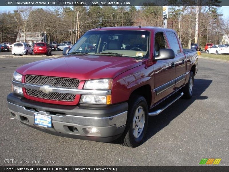 Sport Red Metallic / Tan 2005 Chevrolet Silverado 1500 LT Crew Cab 4x4