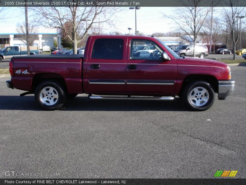 Sport Red Metallic / Tan 2005 Chevrolet Silverado 1500 LT Crew Cab 4x4