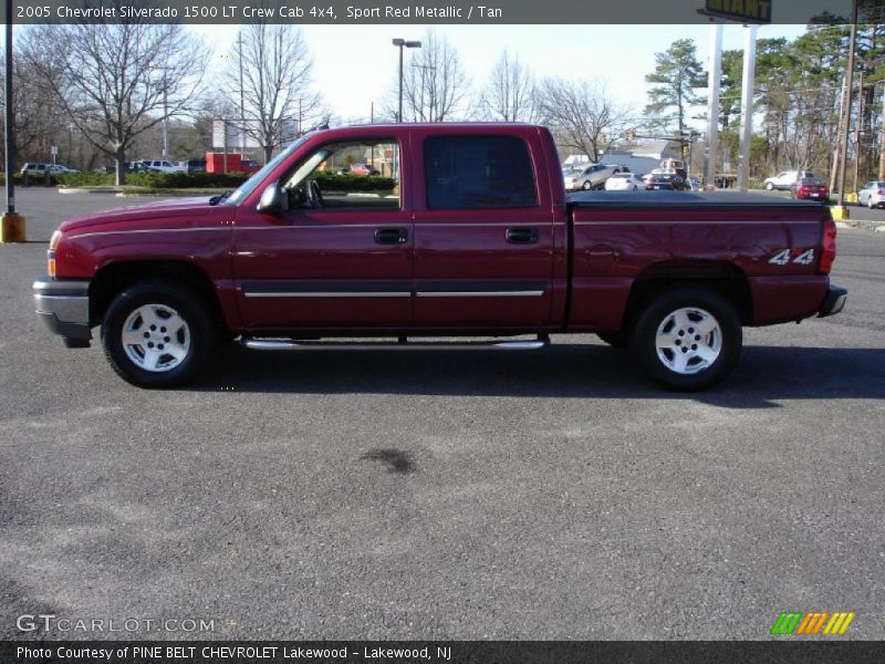 Sport Red Metallic / Tan 2005 Chevrolet Silverado 1500 LT Crew Cab 4x4