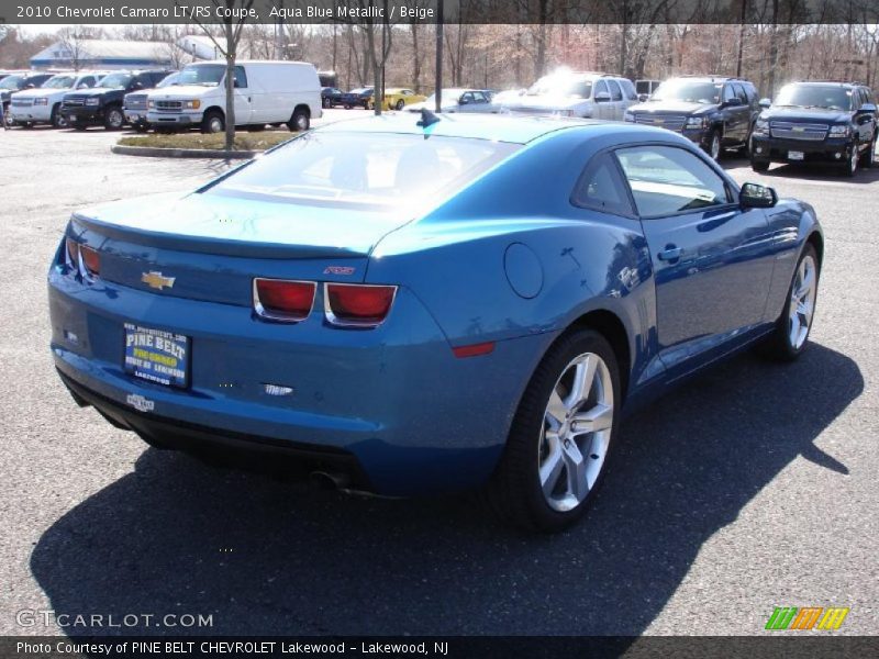 Aqua Blue Metallic / Beige 2010 Chevrolet Camaro LT/RS Coupe