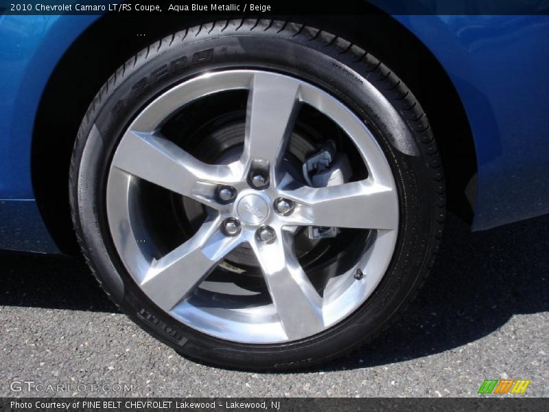 Aqua Blue Metallic / Beige 2010 Chevrolet Camaro LT/RS Coupe