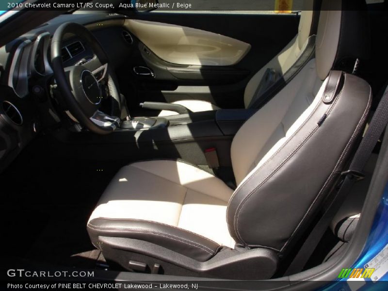 Aqua Blue Metallic / Beige 2010 Chevrolet Camaro LT/RS Coupe