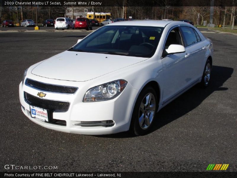 Summit White / Ebony 2009 Chevrolet Malibu LT Sedan