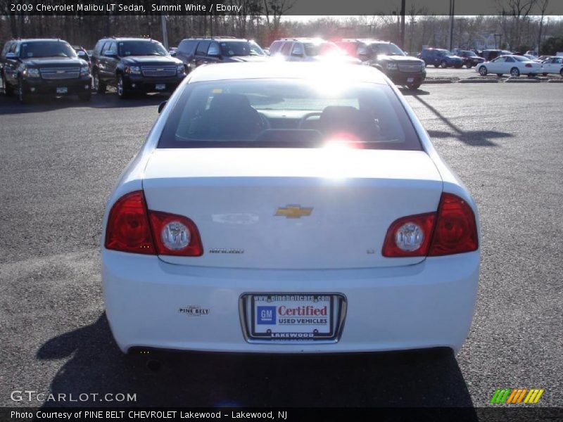 Summit White / Ebony 2009 Chevrolet Malibu LT Sedan