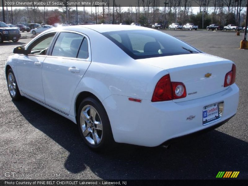Summit White / Ebony 2009 Chevrolet Malibu LT Sedan