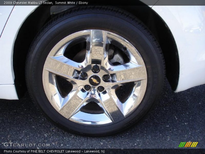 Summit White / Ebony 2009 Chevrolet Malibu LT Sedan