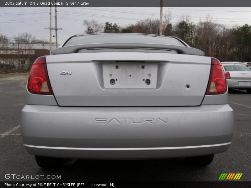 Silver / Gray 2003 Saturn ION 3 Quad Coupe