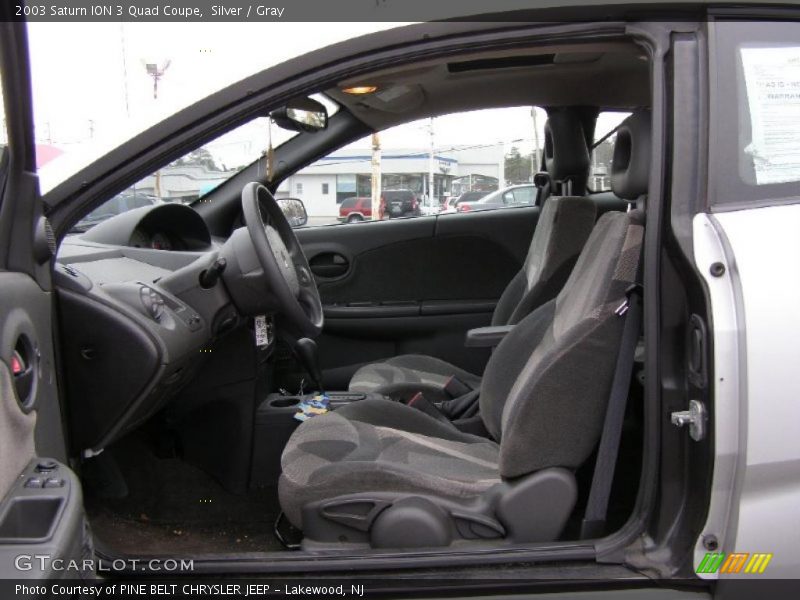 Silver / Gray 2003 Saturn ION 3 Quad Coupe