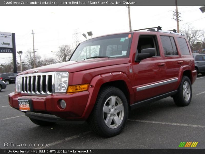 Inferno Red Pearl / Dark Slate Gray/Light Graystone 2006 Jeep Commander Limited 4x4