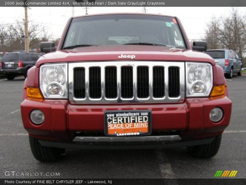 Inferno Red Pearl / Dark Slate Gray/Light Graystone 2006 Jeep Commander Limited 4x4