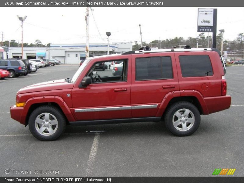 Inferno Red Pearl / Dark Slate Gray/Light Graystone 2006 Jeep Commander Limited 4x4