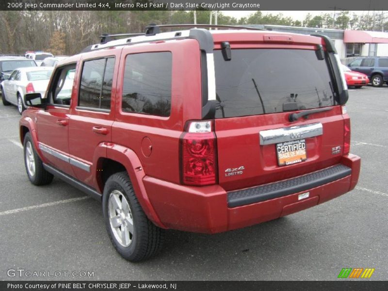 Inferno Red Pearl / Dark Slate Gray/Light Graystone 2006 Jeep Commander Limited 4x4
