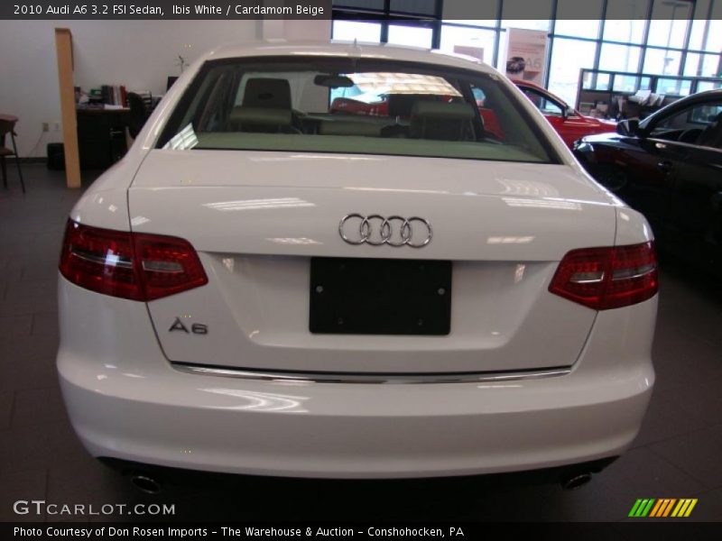 Ibis White / Cardamom Beige 2010 Audi A6 3.2 FSI Sedan