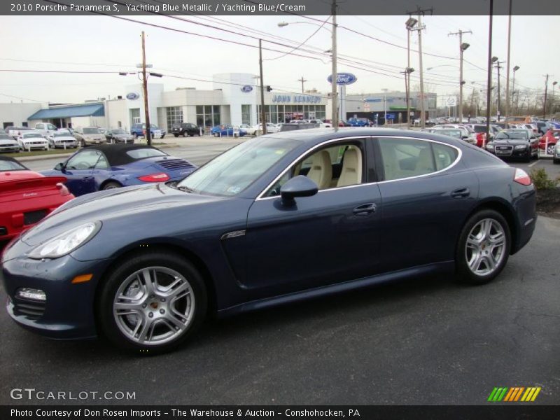 Yachting Blue Metallic / Yachting Blue/Cream 2010 Porsche Panamera S
