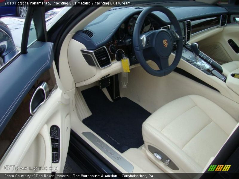 Yachting Blue Metallic / Yachting Blue/Cream 2010 Porsche Panamera S