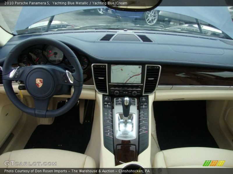 Yachting Blue Metallic / Yachting Blue/Cream 2010 Porsche Panamera S