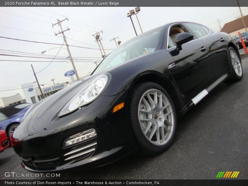 Basalt Black Metallic / Luxor Beige 2010 Porsche Panamera 4S