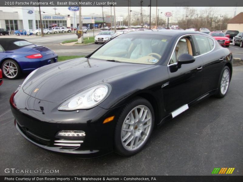 Basalt Black Metallic / Luxor Beige 2010 Porsche Panamera 4S