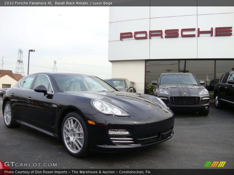 Basalt Black Metallic / Luxor Beige 2010 Porsche Panamera 4S