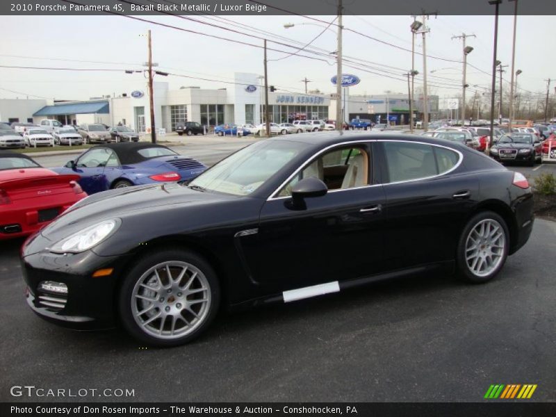 Basalt Black Metallic / Luxor Beige 2010 Porsche Panamera 4S