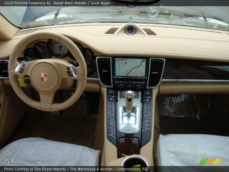 Basalt Black Metallic / Luxor Beige 2010 Porsche Panamera 4S
