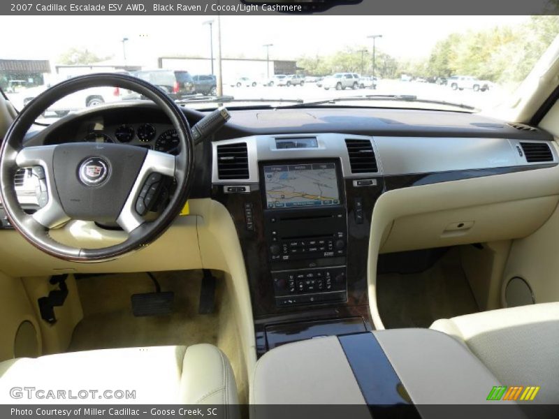 Black Raven / Cocoa/Light Cashmere 2007 Cadillac Escalade ESV AWD