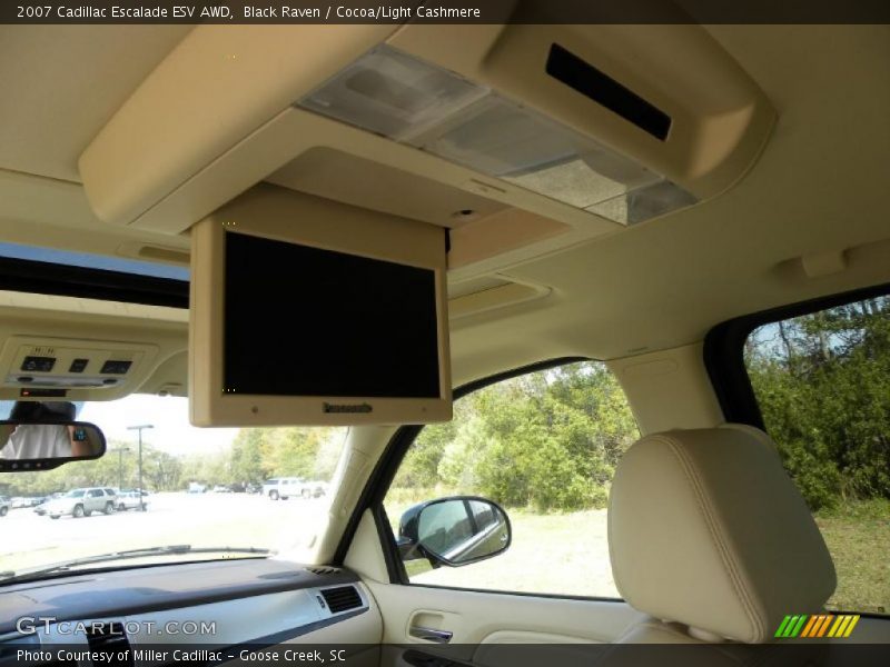 Black Raven / Cocoa/Light Cashmere 2007 Cadillac Escalade ESV AWD