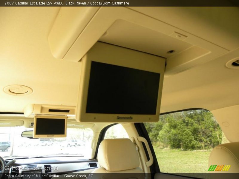Black Raven / Cocoa/Light Cashmere 2007 Cadillac Escalade ESV AWD