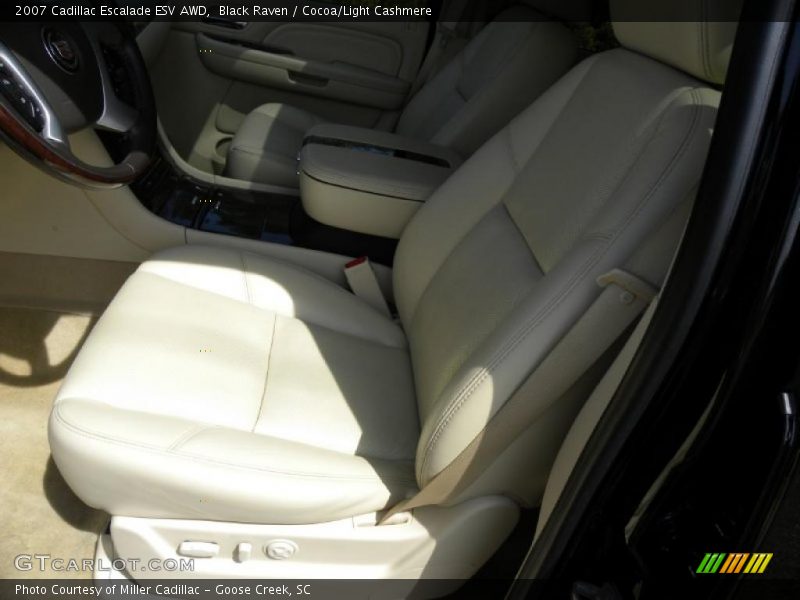 Black Raven / Cocoa/Light Cashmere 2007 Cadillac Escalade ESV AWD