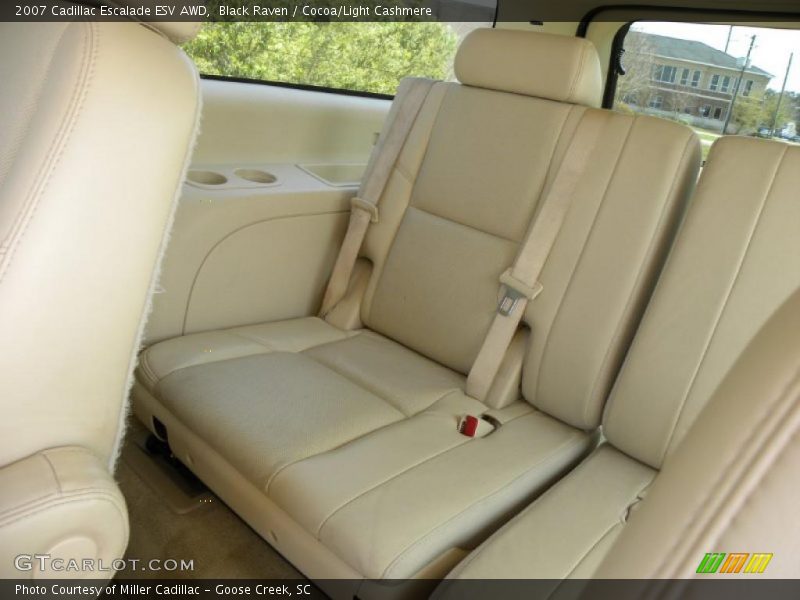 Black Raven / Cocoa/Light Cashmere 2007 Cadillac Escalade ESV AWD