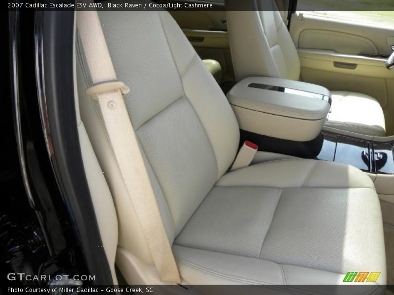 Black Raven / Cocoa/Light Cashmere 2007 Cadillac Escalade ESV AWD