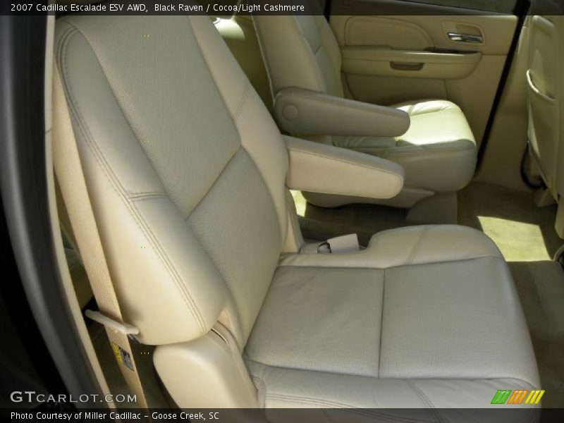 Black Raven / Cocoa/Light Cashmere 2007 Cadillac Escalade ESV AWD