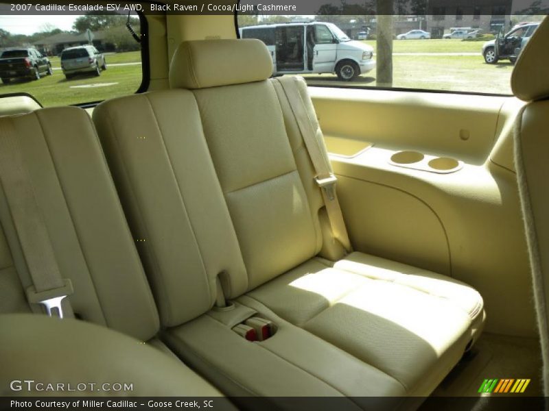 Black Raven / Cocoa/Light Cashmere 2007 Cadillac Escalade ESV AWD